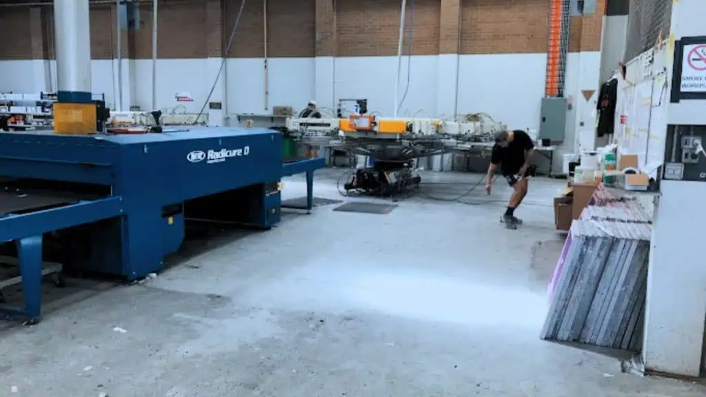Lachlan Rae from EziBrand featured in the Jones Brothers Behind The Mesh series, sharing his screen printing business journey and production mindset.