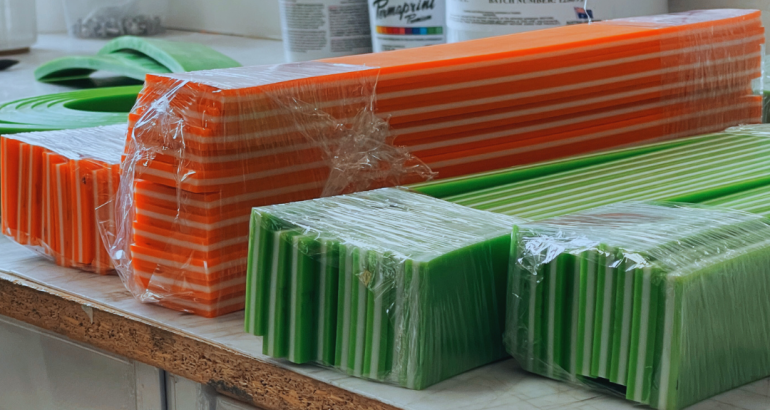 triple durometer squeegee rubber for screen printing on textile