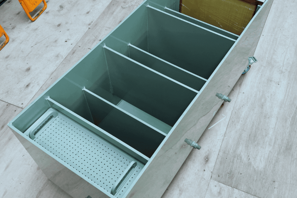 jones brothers separations tank hydro that is a great addition to your wash trough to filter out solids from your wash out