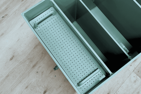 jones brothers separations tank hydro that is a great addition to your wash trough to filter out solids from your wash out